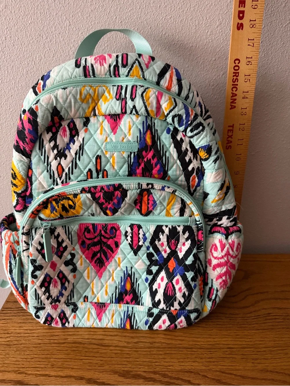 Vera Bradley Mint Southwest Quilted Backpack